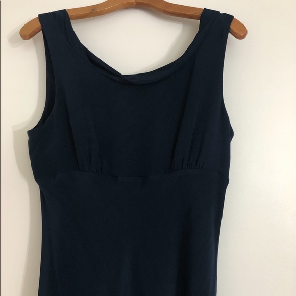 Jcrew Silk Dark Navy Dress - Picture 3 of 8